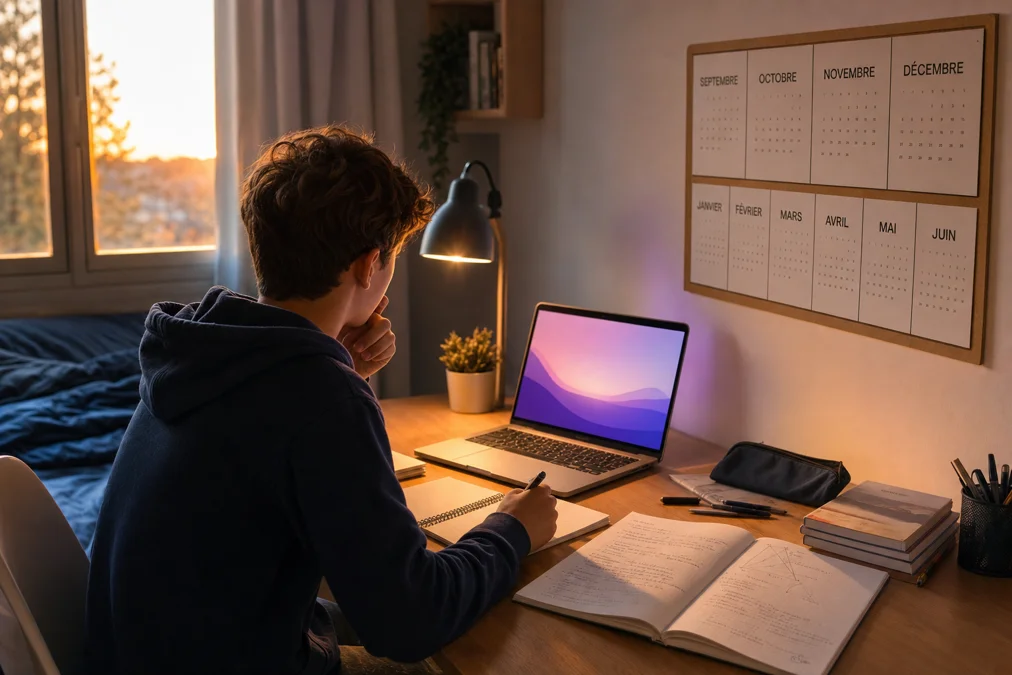 Illustration d'une situation de travail scolaire accompagné